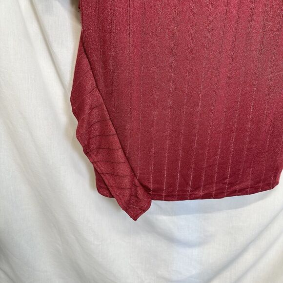 Sam Edelman Dress Long‎ Sleeve Sheath Cocktail Mini Short Red Knit Size 12 NWT - Picture 6 of 16